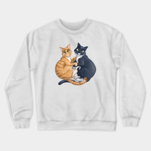 Snuggling Kitties Crewneck Sweatshirt